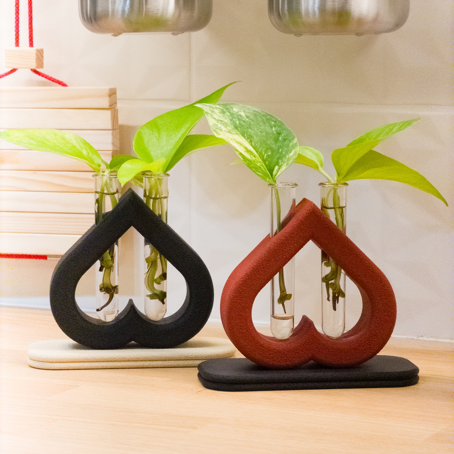 Love Series | Burgundy Red - Black